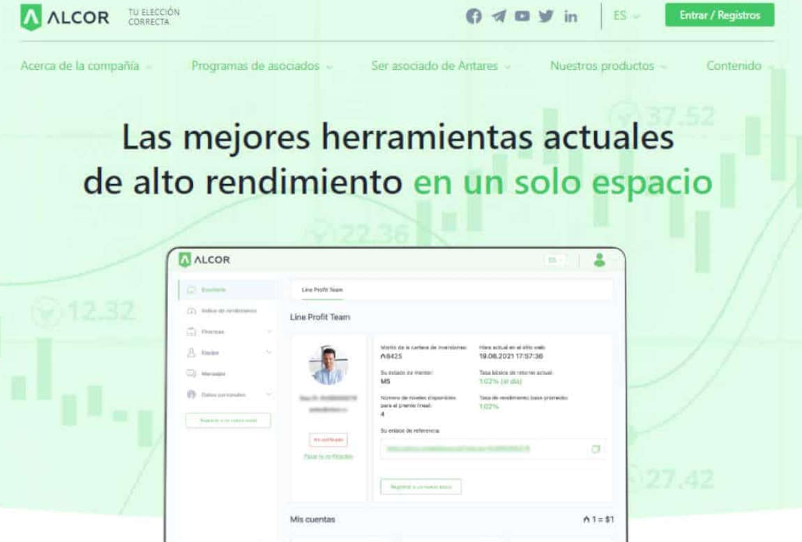 Alcor: página web