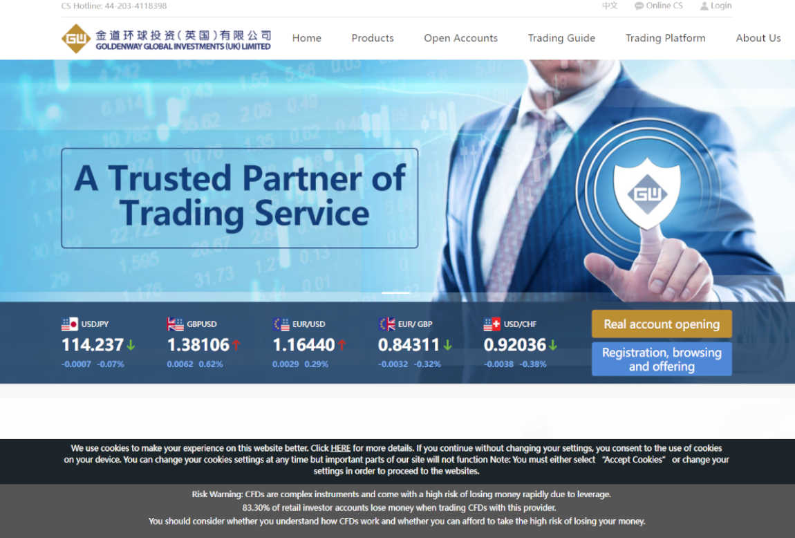 Goldenway Global Investments: página web