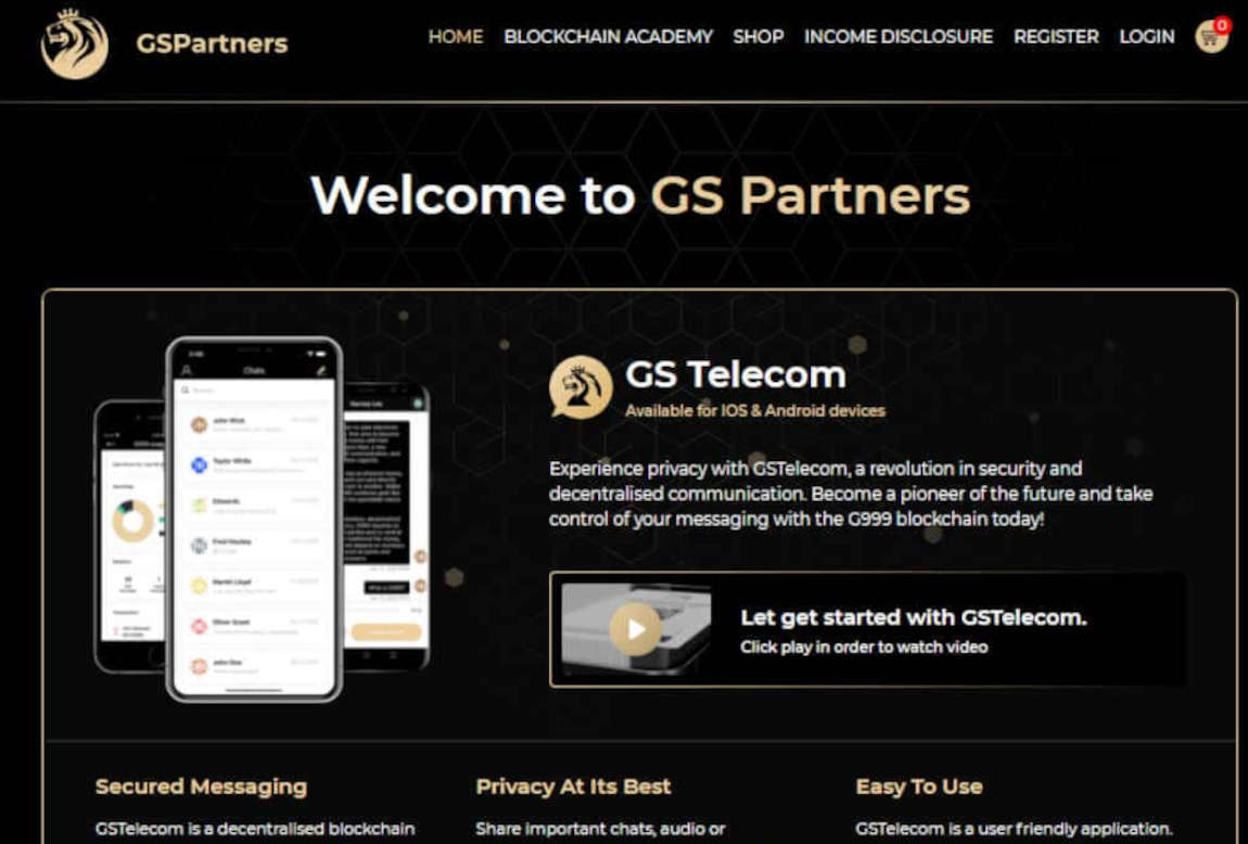 GS Partners: página web