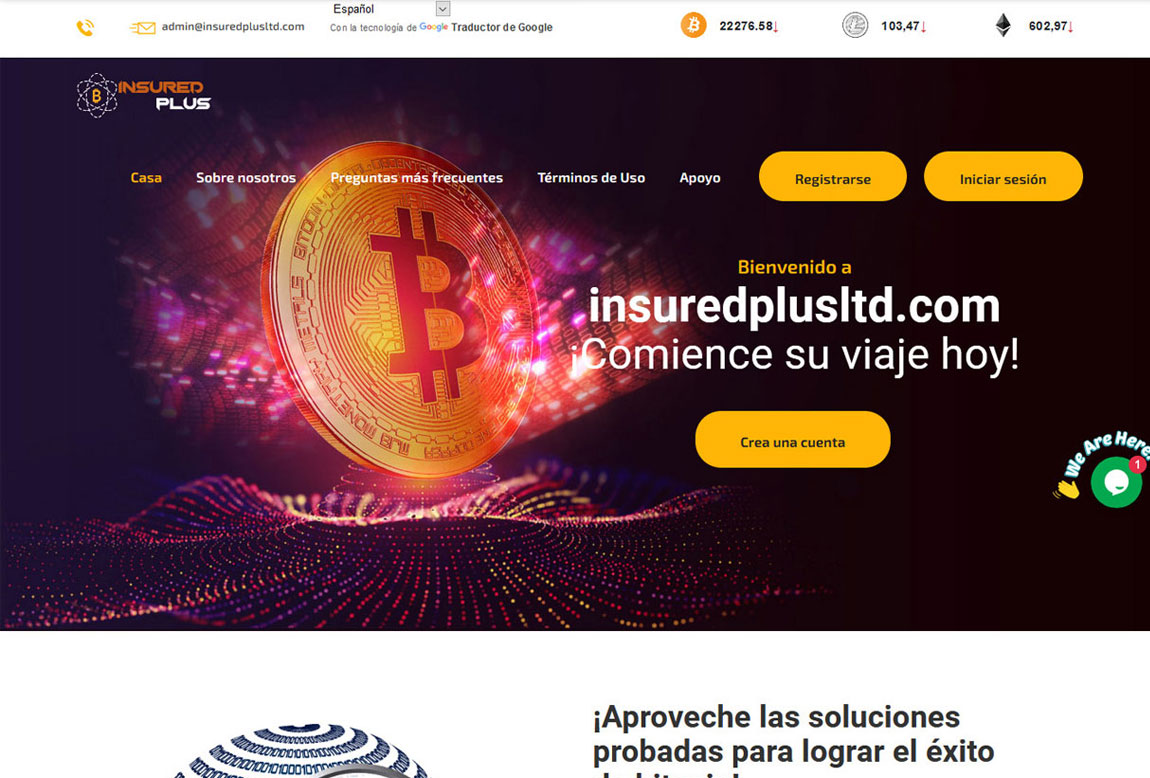 Insured Plus: página web