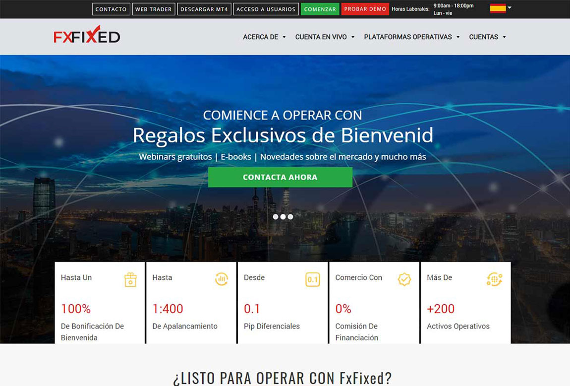 FxFixed: página web