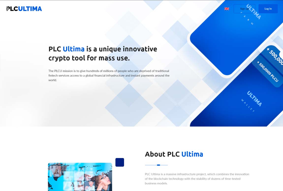 PLC Ultima: página web