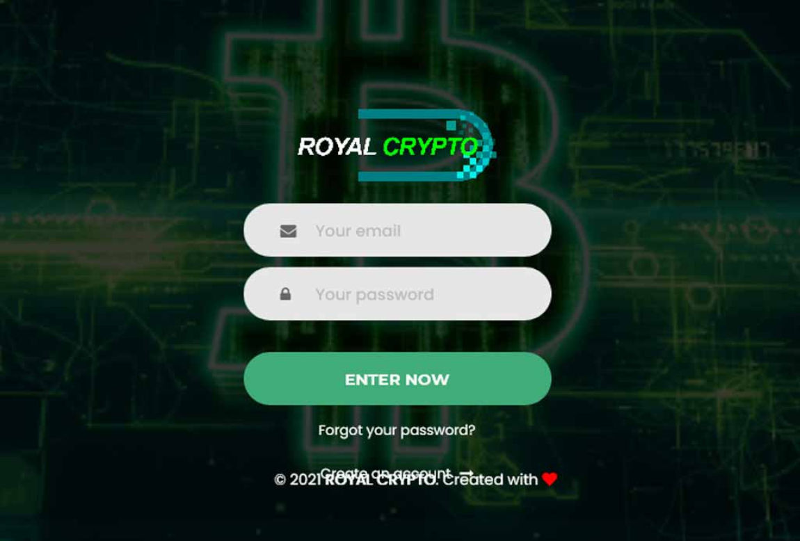 Royal Crypto: página web