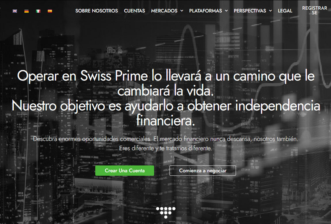 Swiss Prime: página web