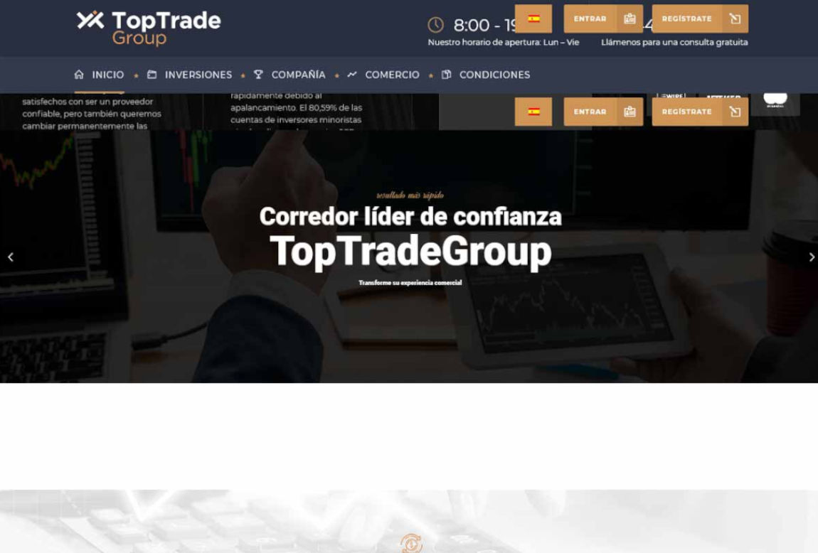 TopTradeGroup: página web