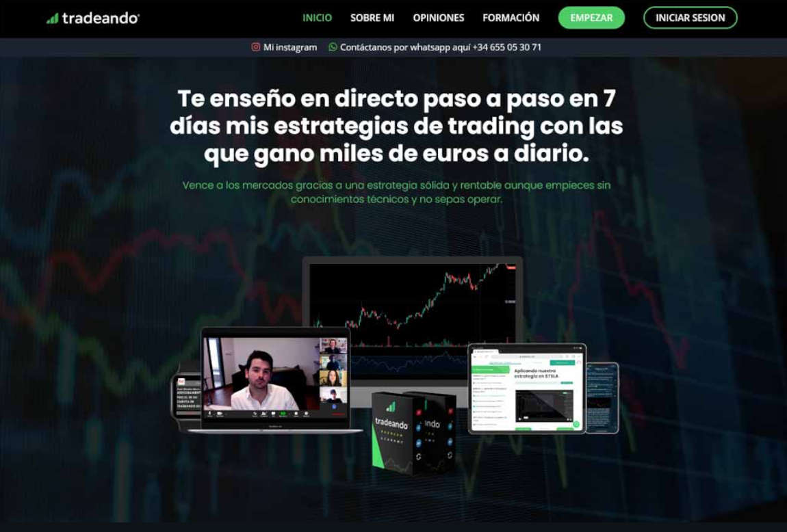 Tradeando: página web