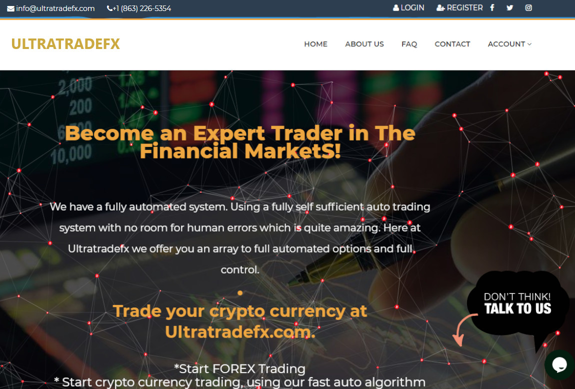 Ultra Trade Fx: página web