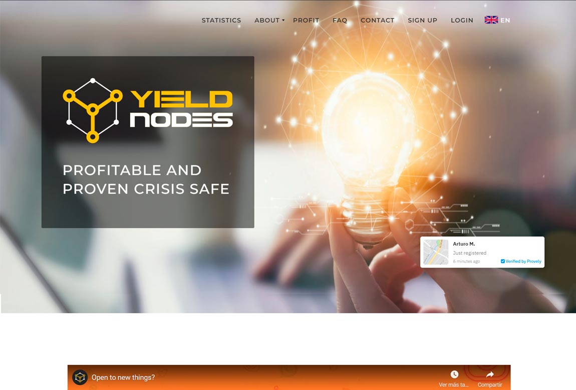 Yield Nodes: página web